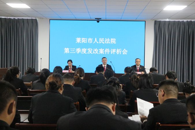莱阳法院召开2024年第三季度发改案件评...